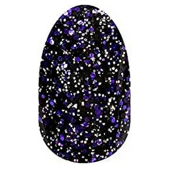 ColorStreet “Living the Gleam” purple and black glitter nail polish strips. - Picture 4 of 6